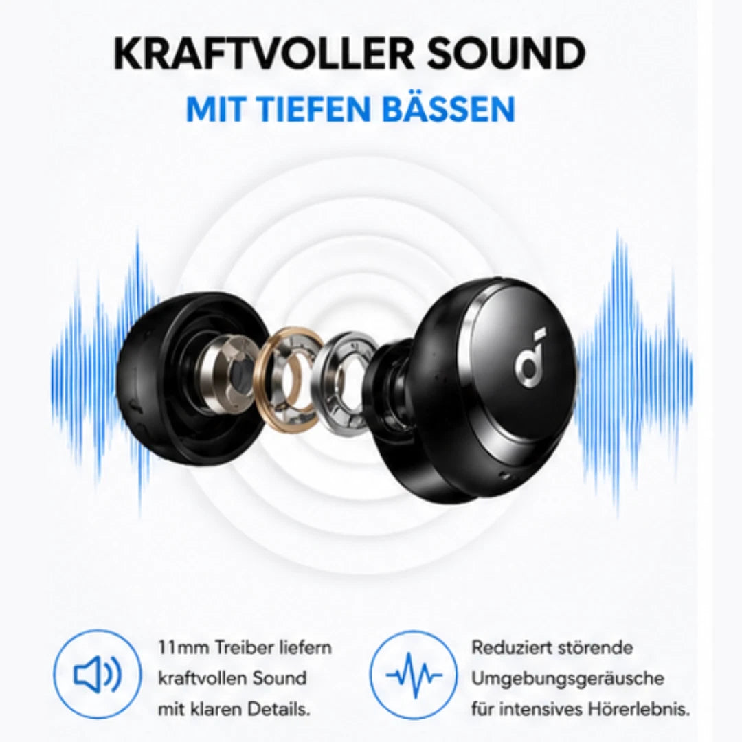Soundcore Space A40 aktive Geräuschunterd<wbr/>rückung Bluetooth Earbuds ANC Schwarz