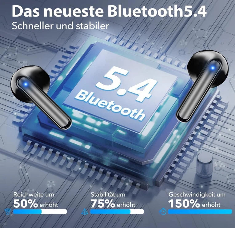 Wasserdicht TWS 2 In-Ear Bluetooth Kopfhörer Headset mit ANC Wasserschutz IPX5