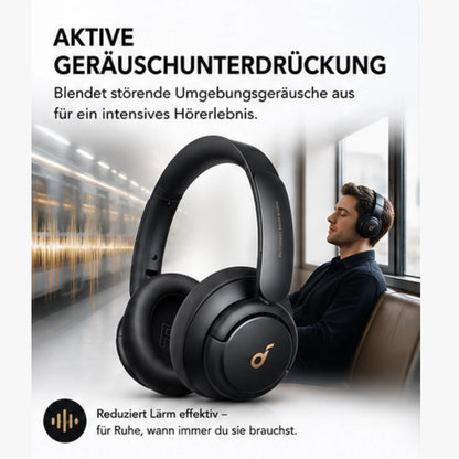 Soundcore Life Q30 Bluetooth Kopfhörer Kabellos Kopfhörer Schwarz Over Ear 40h