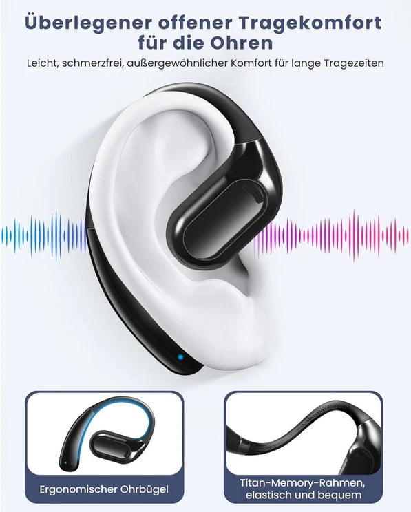 IPX6 AIRY SPORTS TWS In-Ear-Sportko<wbr/>pfhörer Headset Bluetooth 5.0 schwarz