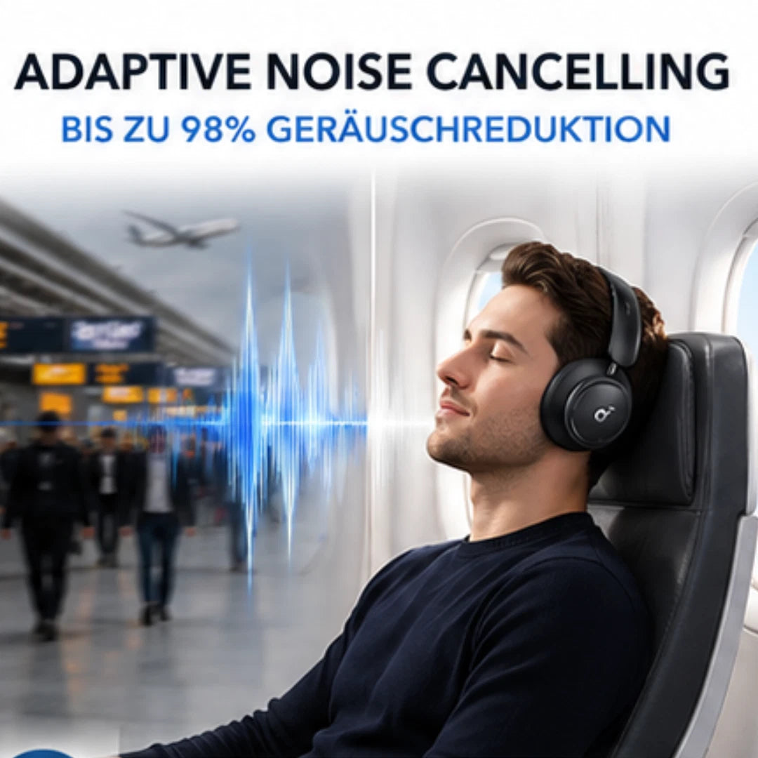 Soundcore Anker Space Q45 Bluetooth Kopfhörer 50 Std. Wiedergabe App Steuerung