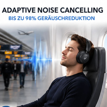 Soundcore Anker Space Q45 Bluetooth Kopfhörer 50 Std. Wiedergabe App Steuerung