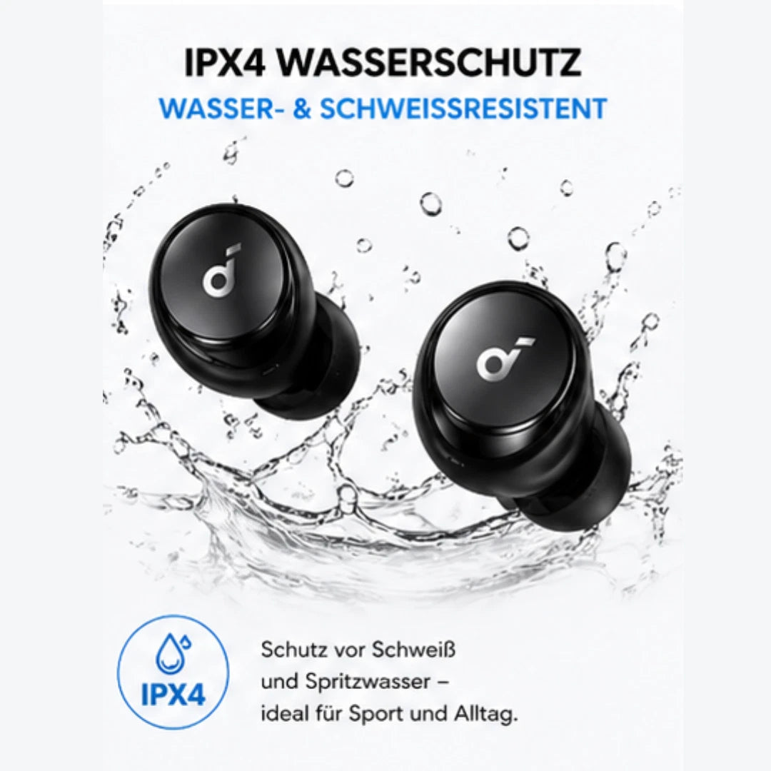 Soundcore Space A40 aktive Geräuschunterd<wbr/>rückung Bluetooth Earbuds ANC Schwarz