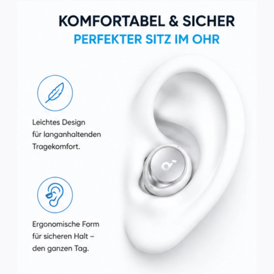 Soundcore Space A40 aktive Geräuschunterd<wbr/>rückung Bluetooth Earbuds ANC Weiß