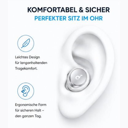 Soundcore Space A40 aktive Geräuschunterd<wbr/>rückung Bluetooth Earbuds ANC Weiß