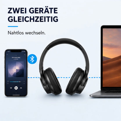 Soundcore by Anker Q20i Bluetooth Kopfhörer Over Ear Kabellos mit Hybrid ANC