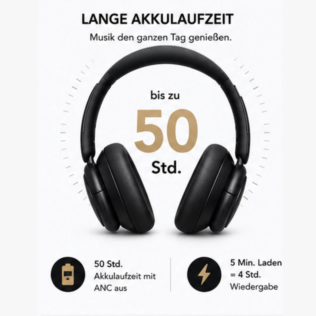 Soundcore Life Q30 Bluetooth Kopfhörer Kabellos Kopfhörer Schwarz Over Ear 40h