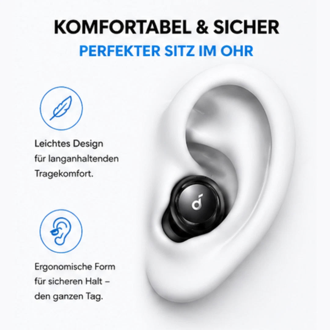 Soundcore Space A40 aktive Geräuschunterd<wbr/>rückung Bluetooth Earbuds ANC Schwarz