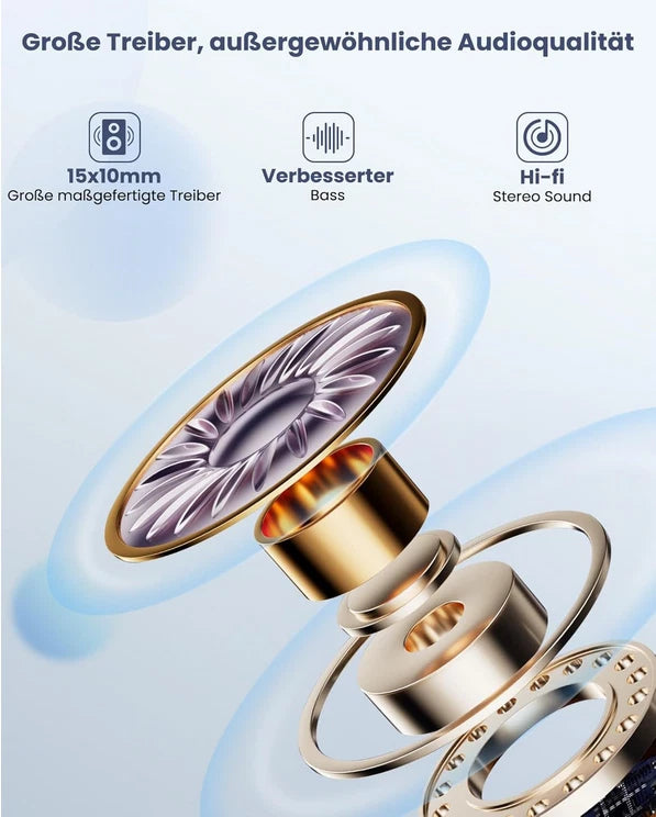 IPX6 AIRY SPORTS TWS In-Ear-Sportko<wbr/>pfhörer Headset Bluetooth 5.0 schwarz